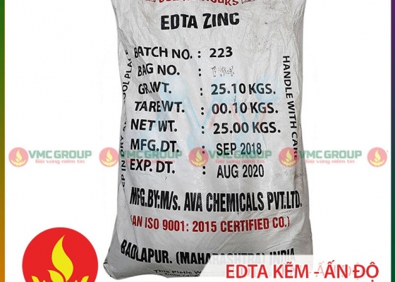 EDTA  Kẽm Chelate Vi Lượng Zn 15% || HÓA CHẤT NÔNG NGHIỆP