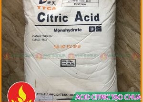 CITRIC ACID MONO HYDRATE || AXIT CHANH || CHẤT ĐIỀU VỊ CHUA THỰC PHẨM