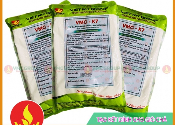 VMC K7 || tạo giòn dai kết dính cho giò chả || PHỤ GIA THỰC PHẨM VMC